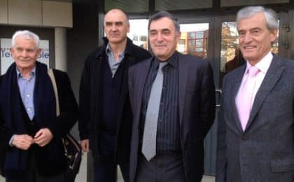 Sur la photo de gauche à droite : Georges Fournol (Bretagne Sud Angels), Frank Levillain (Finistère Angels), Jean-Yves Ruaudel (Logoden-35), Michel Brandelet (Armor Angels) Sur la photo de gauche à droite : Georges Fournol (Bretagne Sud Angels), Frank Levillain (Finistère Angels), Jean-Yves Ruaudel (Logoden-35), Michel Brandelet (Armor Angels)