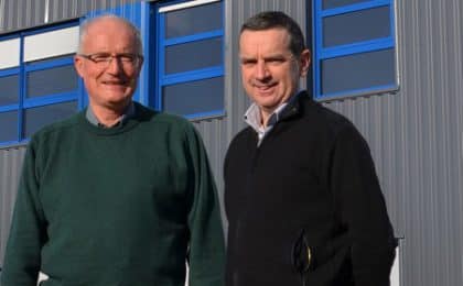 Jean-Jacques Blain, Directeur Général de CCPA à Janzé et Bernard Cesbron, Responsable de l’usine (à droite).