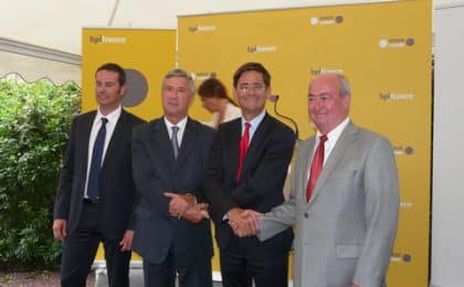 De g à d : Eric Versey, Patrick Strzoda, Nicolas Dufourcq et Pierrick Massiot