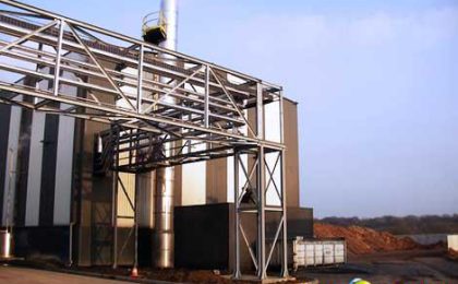 Chaudière biomasse installée à la laiterie Ingredia à Arras
