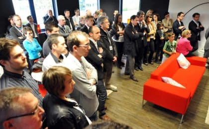 Les partenaires présents à la soirée de lancement Les partenaires présents à la soirée de lancement
