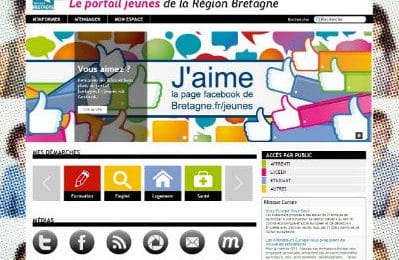 Le nouveau site web de la Région