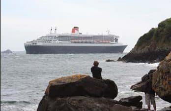 Escale du Queen Mary à Brest, le 19 juillet