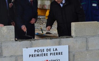 Laurent Giovachini, Directeur adjoint de Sopra Steria et Jean-Yves Le Drian , Président du Conseil régional