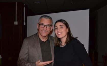 Mario Piromalli, parrain de Charlotte Renouard, créatrice de la Maison du Parfum à Rennes