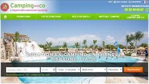 Le site  de Camping and Co propose 1500 destinations dans 10 pays d'Europe.