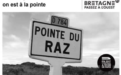 Dans le cadre de l’arrivée de la Grande Vitesse mettant la Bretagne à 1h30 de Paris, la Région Bretagne a lancé en mars 2017 la campagne d’attractivité Passez à l’Ouest*.