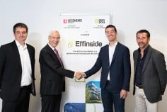 De gauche à droite, Christophe Guyard (Directeur pôle bâtiments connectés groupe Delta Dore), Marcel Torrents (Président du Directoire groupe Delta Dore), Vincent Legendre (Président du Directoire groupe Legendre) et Pascal Martin (Directeur général groupe Legendre). De gauche à droite, Christophe Guyard (Directeur pôle bâtiments connectés groupe Delta Dore), Marcel Torrents (Président du Directoire groupe Delta Dore), Vincent Legendre (Président du Directoire groupe Legendre) et Pascal Martin (Directeur général groupe Legendre).