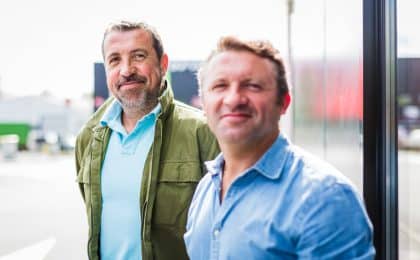 Arnaud Monnier (à g) et Olivier Chaudet, cogérants du Groupe Valeor basé dans les Côtes d'Armor