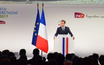 Emmanuel Macron a donné le coup d’envoi officiel de la liaison à grande vitesse entre Paris et Rennes