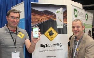 Philippe Berthelot et Johann Prod’Homme viennent de créer à Lannion la startup My MinuteTrip