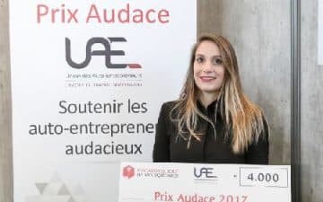 Fondatrice de l’auto-entreprise « Adapt-t »,Margaux Betton a remporté mercredi 29 novembre le Prix Audace 2017 de la région Ouest au Salon des Entrepreneurs de Nantes