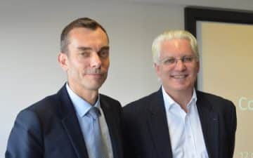 Gilles Tellier, Directeur des aéroports Rennes Dinard Bretagne et François Bacchetta, directeur général d’Easy Jet