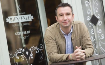 Sébastien Blot, patron du Café des Jacobins situé à deux pas du nouveau centre des congrès de Rennes.