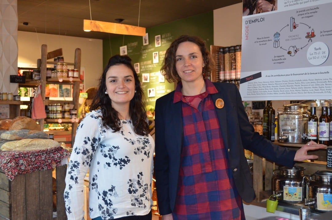 Amandine Josse et Maud Pouteau ont ouvert  Mamie Mesure, une « épicerie alternative de proximité »  (EAP) en plein cœur de Vitré 35
