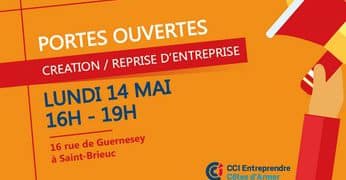 Le pôle création / reprise d'entreprise de la CCI 22 ouvre ses portes le lundi 14 mai 2018 à Saint-Brieuc