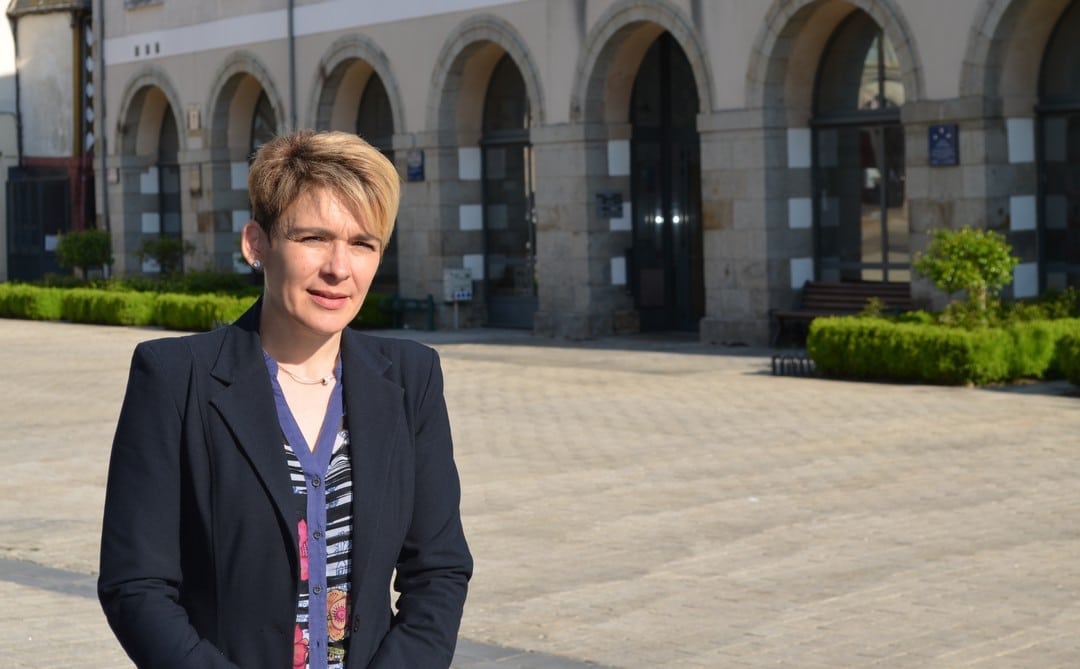 Séverine Ferrand, présidente de l’union commerciale de La Guerche de Bretagne de 2015 à 2017, très impliqué dans le projet de place de marché locale