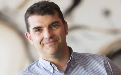 Charles Compagnon, président du Carré Rennais (association des commerçants du centre-ville) et propriétaire du restaurant Le Carré, à Rennes.
