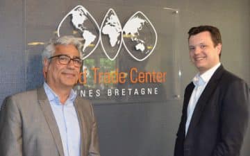 Vajiollah Mahabadi et Nicolas Beaty co-animent le World Trade Center Rennes Bretagne