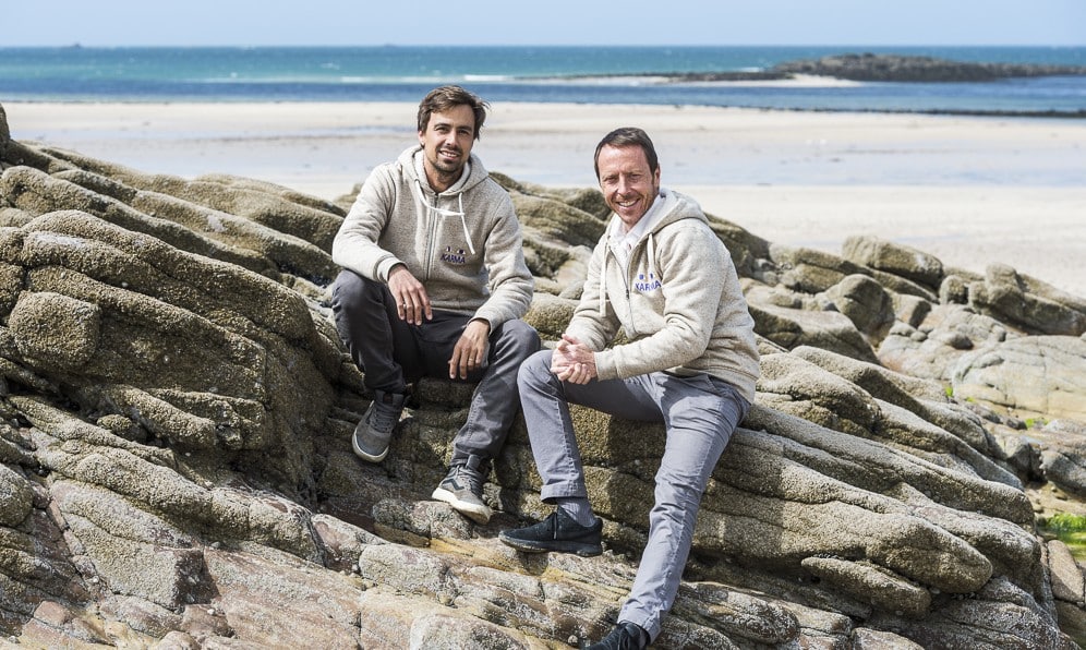 Laurent Coulloume-Labarthe et Simon Ferniot cofondateurs de Biogroupe à Erquy dans les Côtes d'Armor