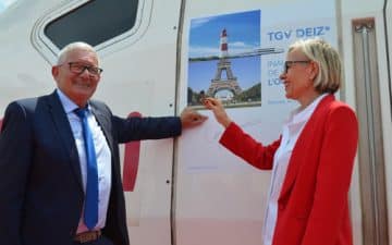 Gerard Lahellec et Gwendoline Cazenave inaugure la nouvelle rame Océane