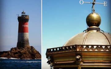 a nouvelle lanterne du #Phare des Pierres Noires est opérationnelle pour les 150 prochaines années ! Signée Crézé.