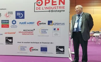 Thierry Troesch , président de la CCI des  Côtes tes d'Armor