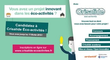 Crisalide éco-activités : nouvel appel à candidatures ouvert aux entreprises et porteurs de projets du Grand Ouest