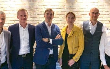 de G à D : Jean-Charles Herviaux, directeur associé – Etienne Meeseman, SOGESCOT – Arnaud Guilleux, président fondateur Gaëlle Aubrée, directrice associée – Emmanuel Frattini , directeur général fondateur – David Leray, GO CAPITAL de G à D : Jean-Charles Herviaux, directeur associé – Etienne Meeseman, SOGESCOT – Arnaud Guilleux, président fondateur Gaëlle Aubrée, directrice associée – Emmanuel Frattini , directeur général fondateur - David Leray, GO CAPITAL