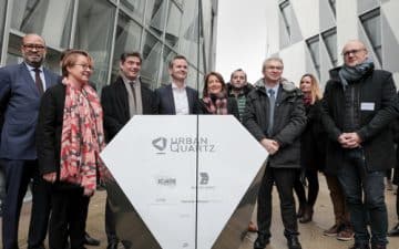 inauguration du complexe immobilier Urban Quartz à proximité de la gare de Rennes