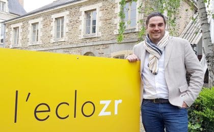Maël Jaffrelot, un des quatre fondateurs de l’eclozr à Rennes qui a pour vocation de devenir un carrefour vivant de l’innovation, à la fois lieu de formation aux nouvelles technologies et d’évènementiels pour les entreprises bretonnes, les PME en particulier