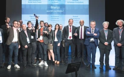 Les lauréats de la soirée:  Hoali à Saint-Brieuc (22), H2X à Saint-Malo (35), Equium à Saint-Herblain (44), Heyliot à Betton (35)  et Athena Recherche et Innovation à Saint-Georges-sur-Loire (49).