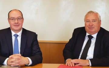Stéphane Drobinsky , Directeur général de la CCI des Côtes d'Armor et Thierry Troesch, Président