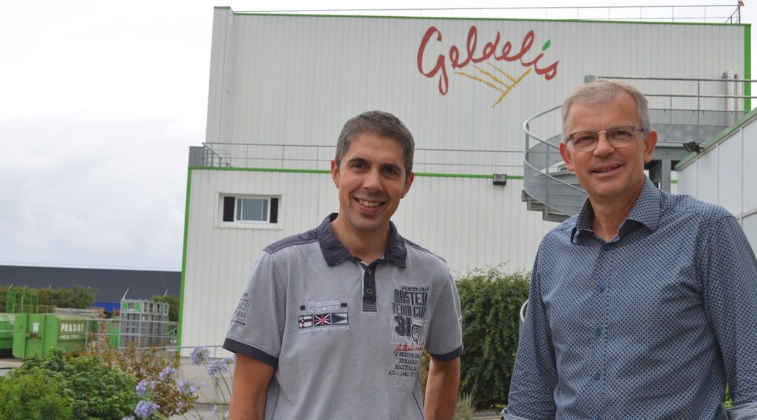 Frédéric Bonnet a pris, en juin dernier la responsabilité du site industriel de Geldelis, 4 000 m² situés près de Vitré en Ille-et-Vilaine. A ses côtés : Bruno Piovesan, Directeur commercial