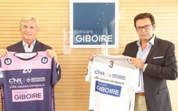 Michel Giboire, Président du Groupe Giboire, et Stéphane Clémenceau, Président du CRMHB