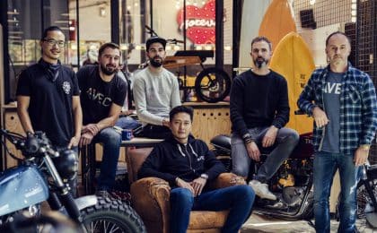 Les associés d'Avec à Rennes (de g à d) : François Brault, Mickël Simon, Allan Vincent, Jacques Thip Thiphakone, Nicolas Sturm et Allan Ploux