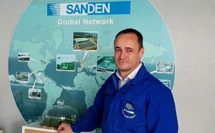 Jérôme Bruneau, Responsable des ressources humaines depuis 5 ans du site de Sanden Manufacturing Europe à Tinténiac.