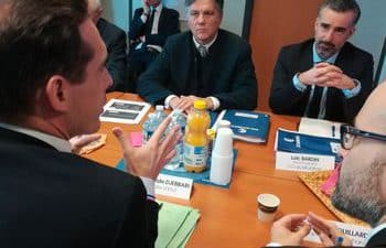 Visite du secrétaire d’Etat Jean-Baptiste Djebarri à l’Aéroport de Lorient Bretagne Sud CCI Morbihan