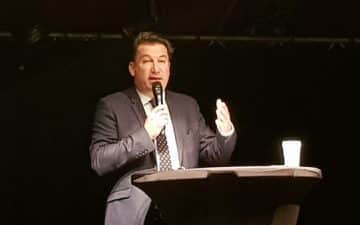 Emmanuel Thaunier, président de la CCI Ille-et-Vilaine a présenté ses vœux le 13 janvier 2020 devant un parterre de chefs d’entreprises et élus locaux Emmanuel Thaunier, président de la CCI Ille-et-Vilaine a présenté ses vœux le 13 janvier 2020 devant un parterre de chefs d'entreprises et élus locaux