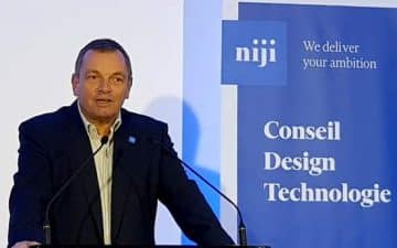 Hugues Meili, patron de Niji a inauguré son nouveau siège ce vendredi, dans l’un des nouveaux immeubles du quartier d’affaires EuroRennes Hugues Meili, patron de Niji a inauguré son nouveau siège ce vendredi, dans l’un des nouveaux immeubles du quartier d’affaires EuroRennes