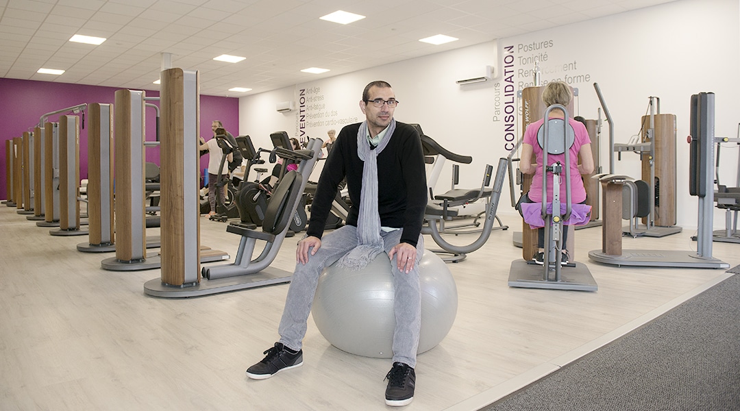 Nabil Hedjazi, gérant de l'Orange Bleue Wellness, conjugue sport et santé
