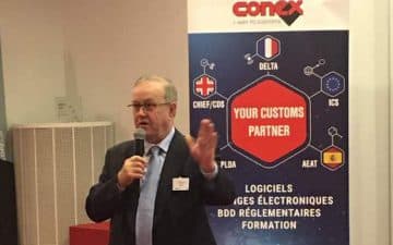 En 35 ans d’existence, Conex s’est fait un nom dans l’univers du traitement informatisé des procédures douanières. Alban Gruson, son PDG, ainsi qu’une partie de son équipe était ce jeudi 6 février à la CCI Ille-et-Vilaine, En 35 ans d’existence, Conex s’est fait un nom dans l’univers du traitement informatisé des procédures douanières. Alban Gruson, son PDG, ainsi qu’une partie de son équipe était ce jeudi 6 février à la CCI Ille-et-Vilaine,
