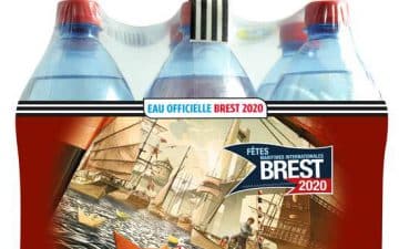Le site de Plancoët a conditionné depuis plusieurs semaines des milliers de packs d’eau aux couleurs de Brest 2020. Le site de Plancoët a conditionné depuis plusieurs semaines des milliers de packs d’eau aux couleurs de Brest 2020.