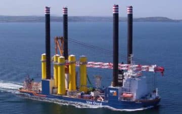 Van Oord commencera les opérations offshore en 2021 avec l'installation des pieux à l'aide de son navire d'installation offshore Aeolus