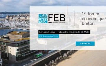 Le Forum Économique Breton réunira les acteurs économiques et institutionnels les 8 et 9 septembre 2020 au Palais du Grand large à Saint-Malo Le Forum Économique Breton réunira les acteurs économiques et institutionnels les 8 et 9 septembre 2020 au Palais du Grand large à Saint-Malo