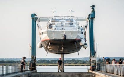 Le premier voilier-cargo Grain de Sail a été mis à l’eau Le premier voilier-cargo Grain de Sail a été mis à l'eau