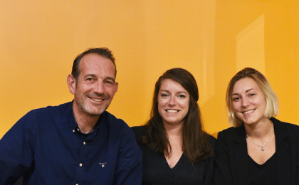 Olivier Leblanc, Cannelle Brichet et Eva Bohmert, les nouvelles directrices de l'agence