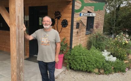 Claude Le Gloanic, propriétaire du camping La Fontaine du Hallate, à Plougoumelen