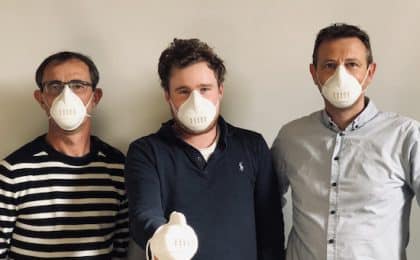 Didier Le Callonnec (Directeur R&D), François Ragot (Directeur Général) et Yann Guillermic (Directeur usine) Didier Le Callonnec (Directeur R&D), François Ragot (Directeur Général) et Yann Guillermic (Directeur usine)