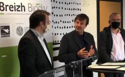Loïg Chesnais-Girard, Président de la Région Bretagne, et Nicolas Hulot, Président d’honneur de la Fondation pour la Nature et l’Homme (FNH), ont officiellement lancé ce mardi 15 décembre 2020 la fondation Breizh Biodiv.